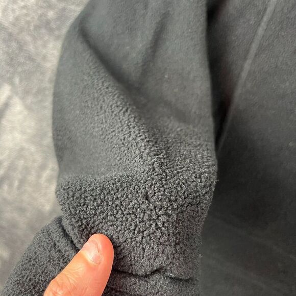 Lauren Ralph Lauren Fleece Button Up Pockets Black Plaid Shacket Women's M - Picture 10 of 11